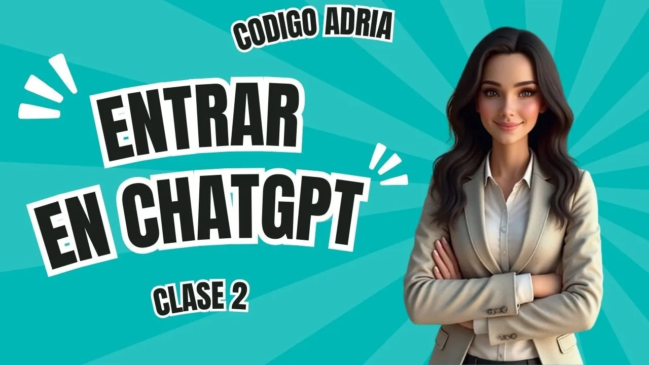 Avatar AdrIA explicando cómo entrar en ChatGPT en clase 2