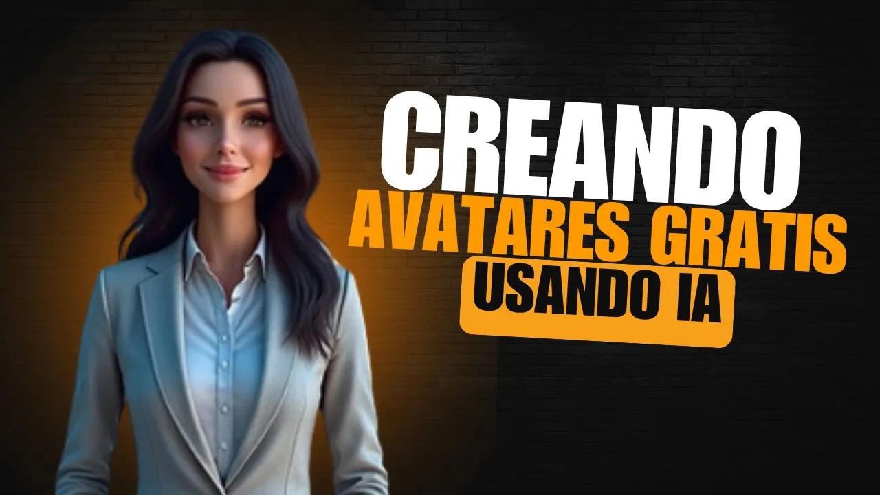 Mujer avatar generado con inteligencia artificial en estilo realista, tutorial para crear avatares gratis con IA
