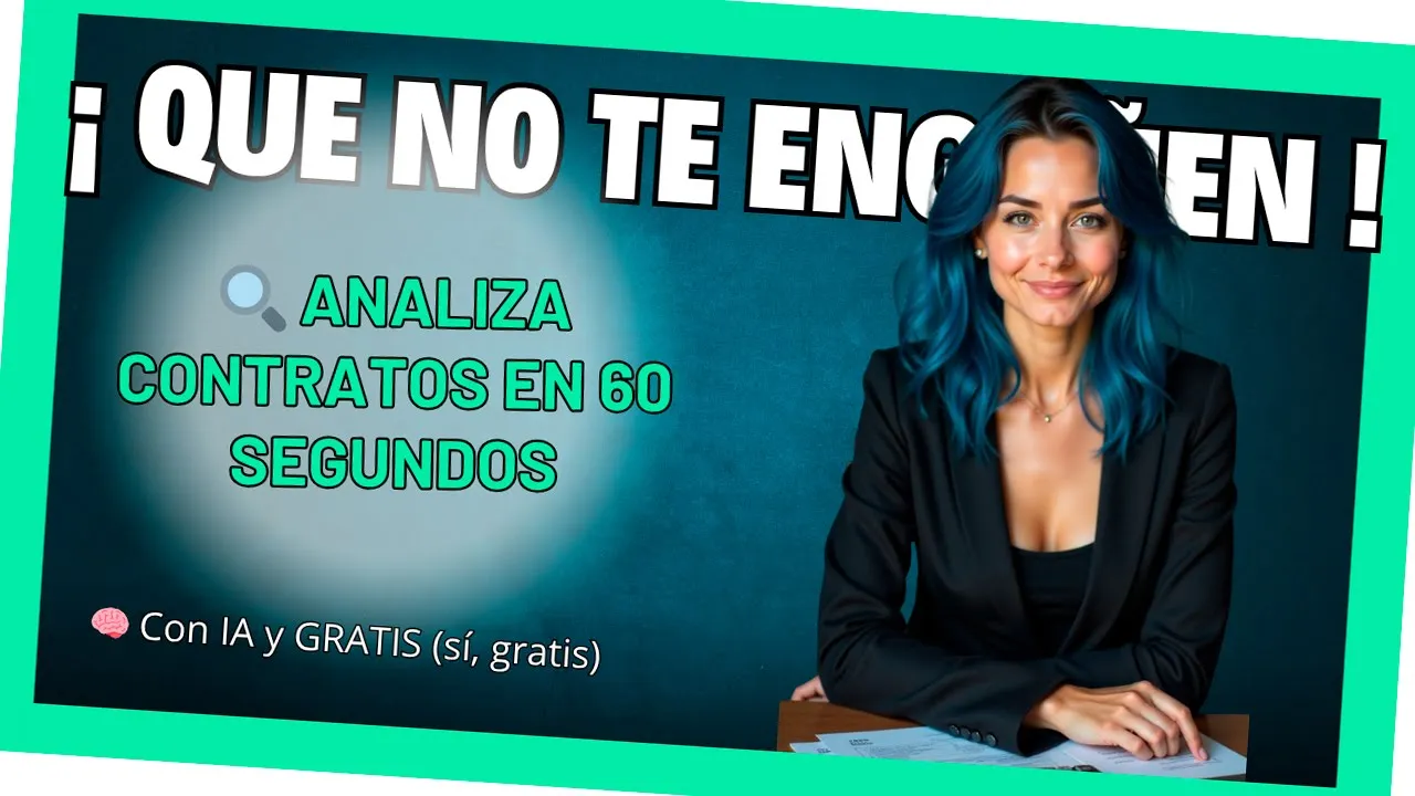 Mujer profesional explicando cómo analizar contratos con IA de forma rápida y gratuita