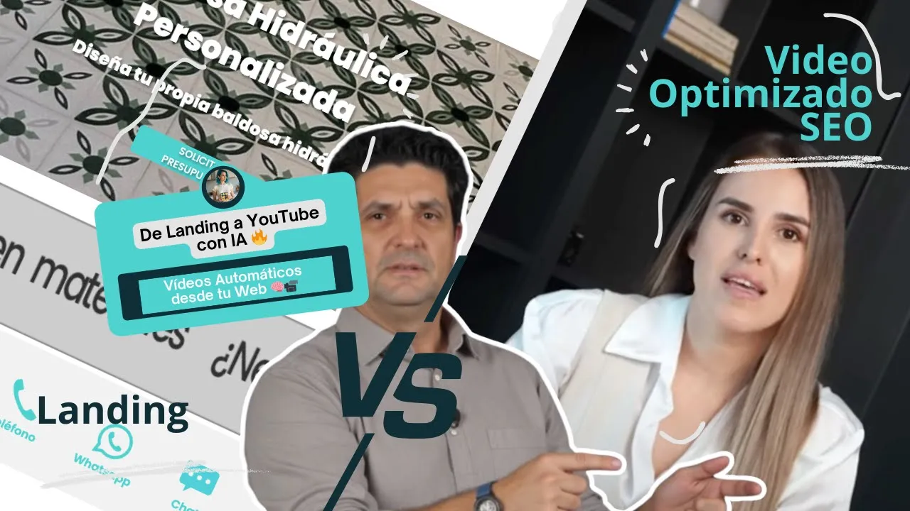 Comparativa de flujo de trabajo con inteligencia artificial para generar vídeos automáticos desde una landing page hasta YouTube