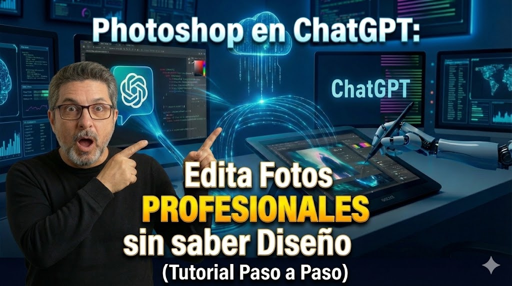 Photoshop con ChatGPT para ahorrar tiempo en tareas digitales y creativas