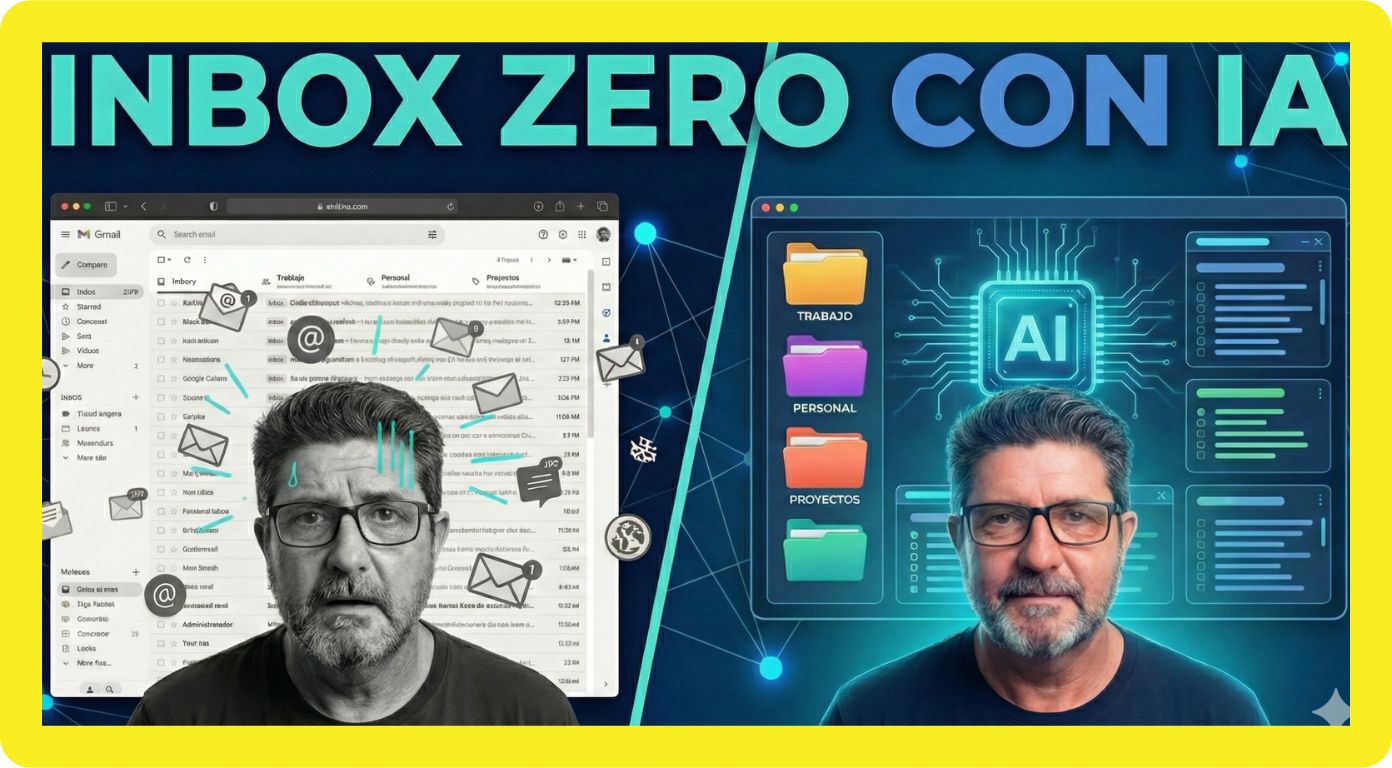 Automatizar Gmail con Claude AI para conseguir inbox zero organizando correos de trabajo, personal y proyectos