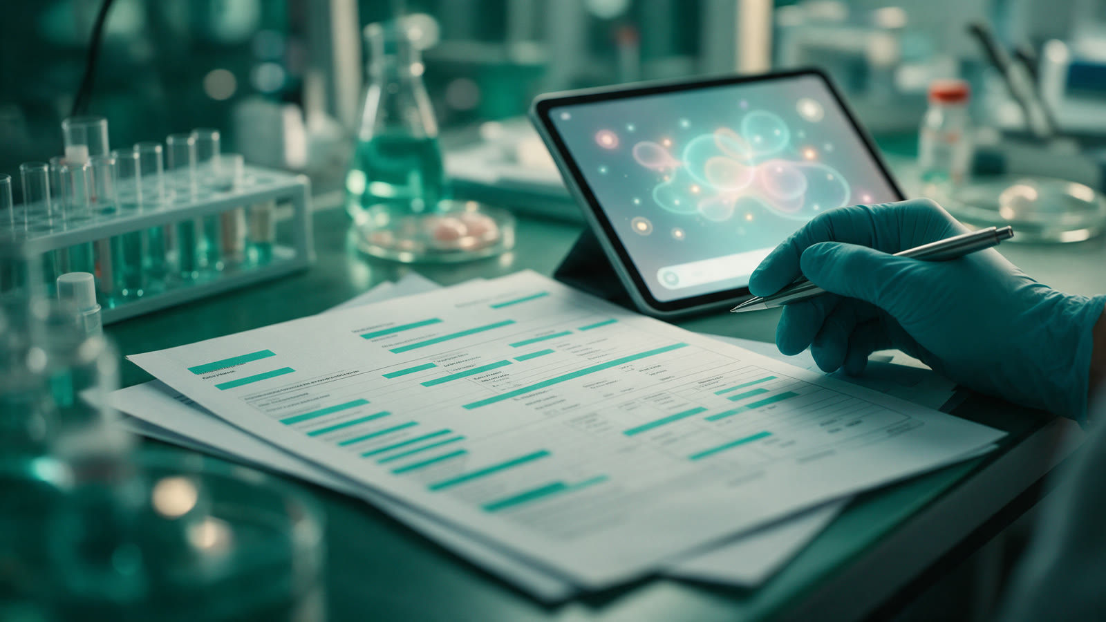 Documentos clínicos con los datos de pacientes tachados antes de pasarlos a ChatGPT