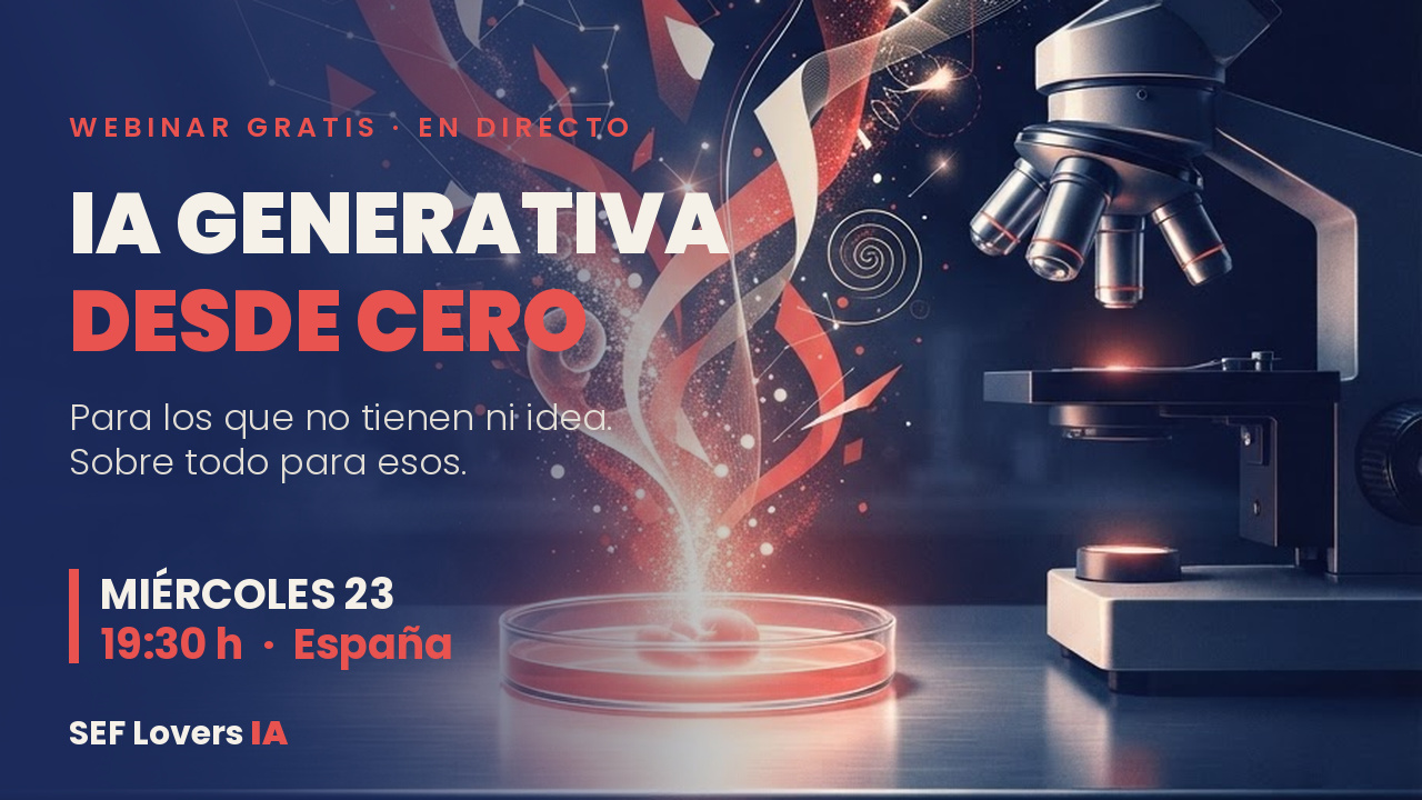 ChatGPT con datos de pacientes: webinar IA generativa desde cero de SEF Lovers IA